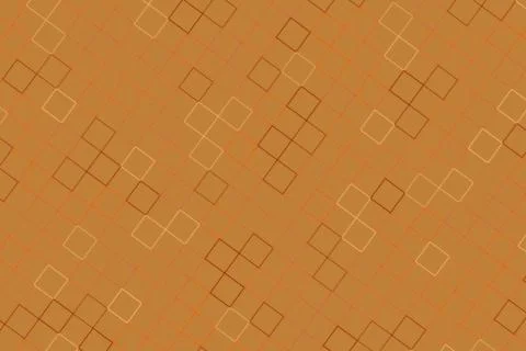 Abstract geometric pattern with squares and lines in brown イラスト素材