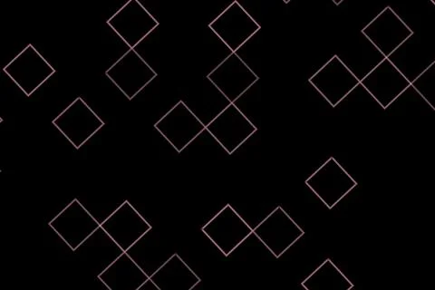 Abstract geometric pattern of squares on black background Illustrazione stock
