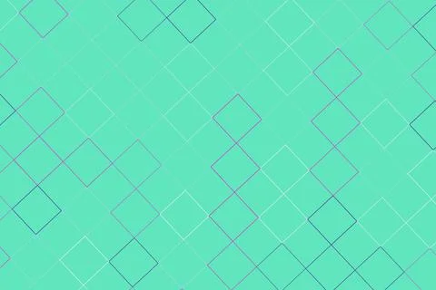 Abstract geometric pattern with squares on blue background Stock Illustration