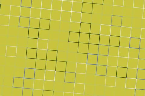 Abstract geometric pattern with squares on green background Stock-Illustration