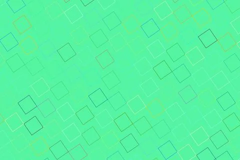 Abstract geometric pattern with squares on a green background Stock Photos