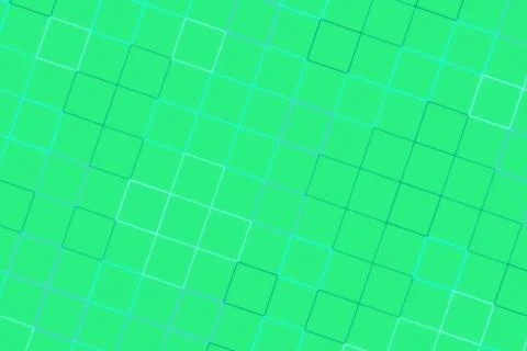 Abstract geometric pattern of squares in green and blue Stock Photos