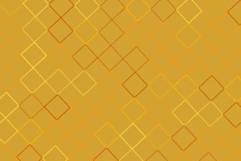 Abstract geometric pattern with squares in orange and yellow Stock Illustration
