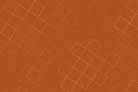 Abstract geometric pattern with squares on orange background Stock Photos