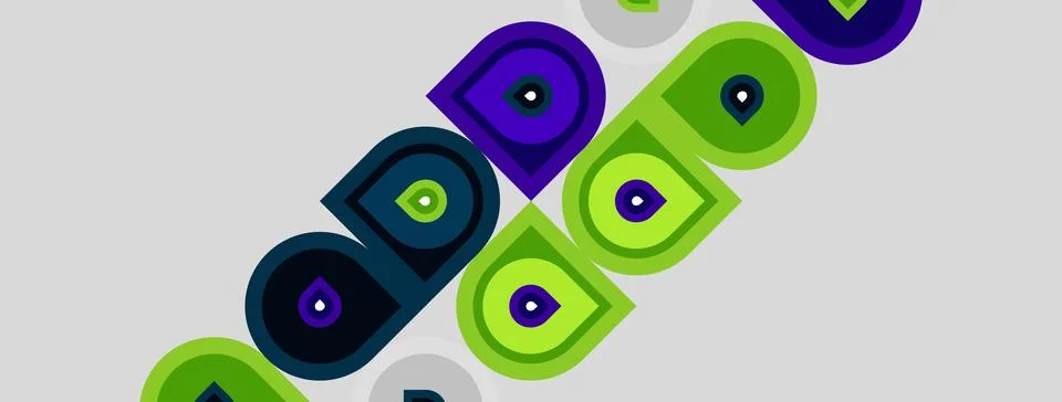 Abstract geometric pattern. Squares overlap, creating colorful design. Shades Stock Illustration