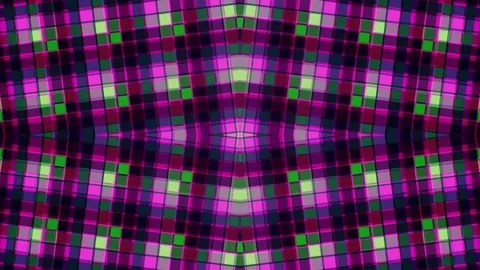 Abstract Geometric Pattern with Squares in Pink, Green, and Purple Stock Footage 332211399