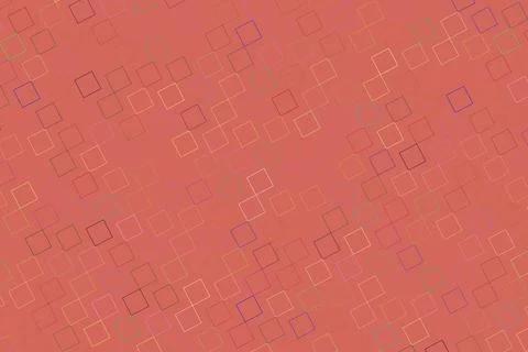 Abstract geometric pattern with squares on pink background 스톡 일러스트