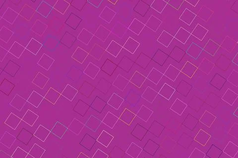 Abstract geometric pattern of squares on purple background Stockillustratie