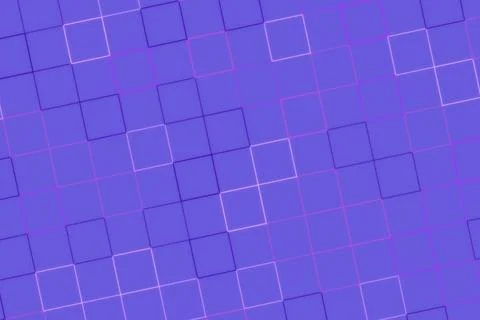 Abstract geometric pattern of squares on purple background Stock Photos