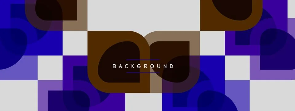 Abstract geometric pattern. Squares, rectangles overlap creating visual tex.. 스톡 일러스트