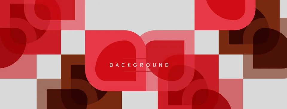Abstract geometric pattern. Squares, rectangles overlap creating modern desig Illustrazione stock