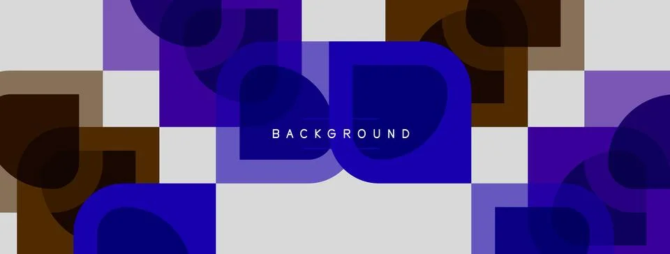 Abstract geometric pattern. Squares, rectangles overlap creating modern visua 스톡 일러스트