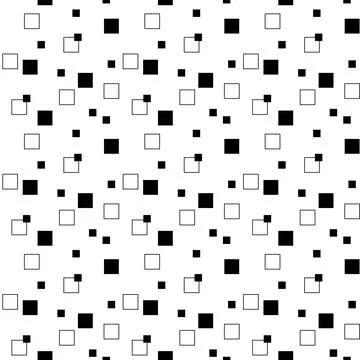 Abstract geometric pattern with squares, stripes, lines. Stock Illustration