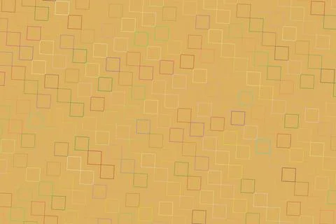 Abstract geometric pattern with squares in warm yellow tones Stock Illustration