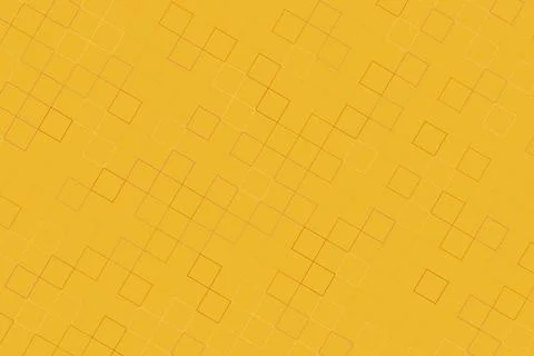 Abstract geometric pattern with squares on yellow background Stock Illustration