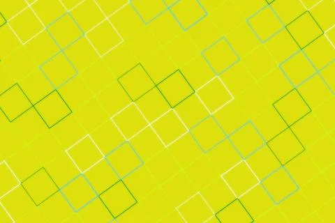 Abstract geometric pattern with squares on yellow background Stock Photos