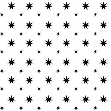 Abstract geometric pattern with stars, crosses, stripes, lines. Stock Illustration