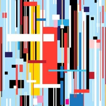 Abstract geometric pattern of stripes Stock Illustration