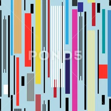 Abstract geometric pattern of stripes Stock Illustration
