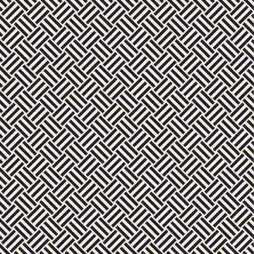 Abstract Geometric Pattern With Stripes Lattice. Seamless Vector Background Stock Illustration