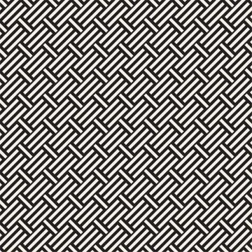 Abstract Geometric Pattern With Stripes Lattice. Seamless Vector Background Illustrazione stock