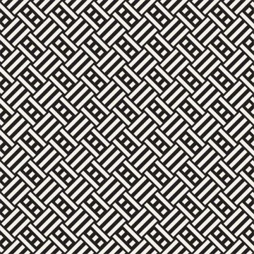 Abstract Geometric Pattern With Stripes Lattice. Seamless Vector Background 스톡 일러스트