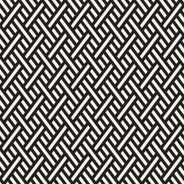 Abstract Geometric Pattern With Stripes Lattice. Seamless Vector Background Stock Illustration
