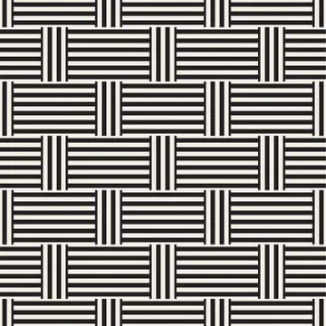 Abstract Geometric Pattern With Stripes Lattice. Seamless Vector Background Stock Illustration