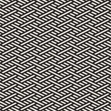 Abstract Geometric Pattern With Stripes Lattice. Seamless Vector Background Stock Illustration
