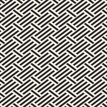 Abstract Geometric Pattern With Stripes Lattice. Seamless Vector Background Illustrazione stock