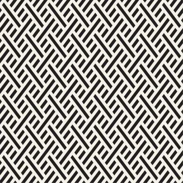 Abstract Geometric Pattern With Stripes Lattice. Seamless Vector Background Stock Illustration
