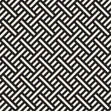 Abstract Geometric Pattern With Stripes Lattice. Seamless Vector Background Stock Illustration