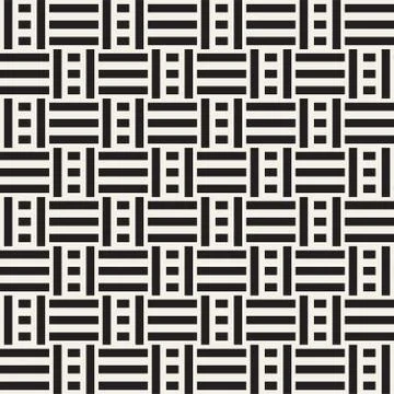 Abstract Geometric Pattern With Stripes Lattice. Seamless Vector Background Stock Illustration
