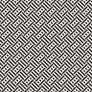 Abstract Geometric Pattern With Stripes Lattice. Seamless Vector Background 스톡 일러스트