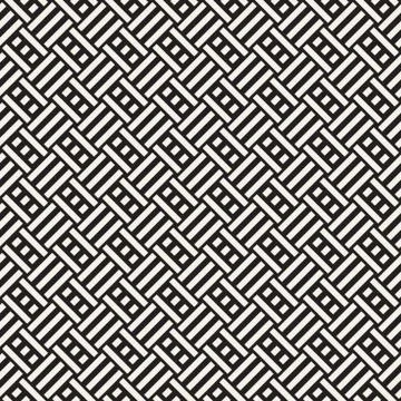 Abstract Geometric Pattern With Stripes Lattice. Seamless Vector Background 스톡 일러스트