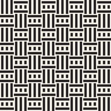 Abstract Geometric Pattern With Stripes Lattice. Seamless Vector Background Stock Illustration