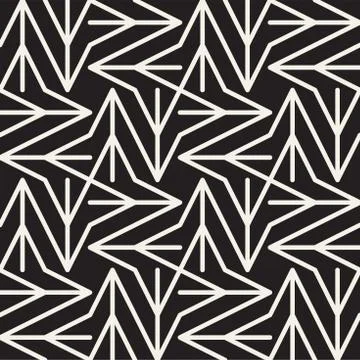 Abstract geometric pattern with stripes, lines. Seamless vector ackground. Bl イラスト素材