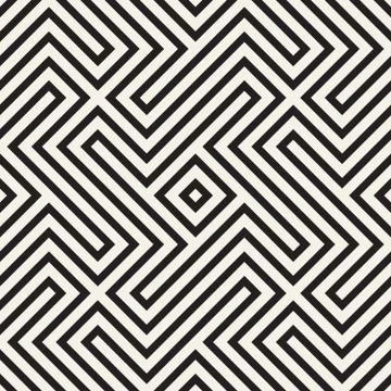 Abstract geometric pattern with stripes, lines. Seamless vector ackground. Bl 스톡 일러스트