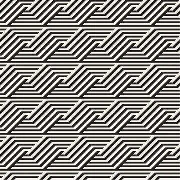 Abstract geometric pattern with stripes, lines. Seamless vector ackground. Bl Stock Illustration