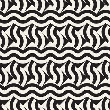Abstract geometric pattern with stripes, lines. Seamless vector background. B Stock Illustration