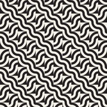 Abstract geometric pattern with stripes, lines. Seamless vector background. B Stock Illustration