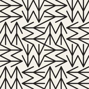 Abstract geometric pattern with stripes, lines. Seamless vector background. B Stock Illustration
