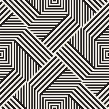 Abstract geometric pattern with stripes, lines. Seamless vector ackground. Bl Stock Illustration