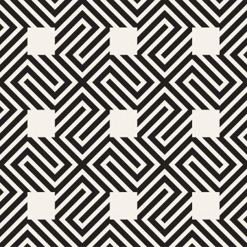 Abstract geometric pattern with stripes, lines. Seamless vector ackground. Bl Stock Illustration