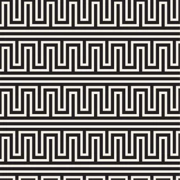 Abstract geometric pattern with stripes, lines. Seamless vector background. B Illustrazione stock