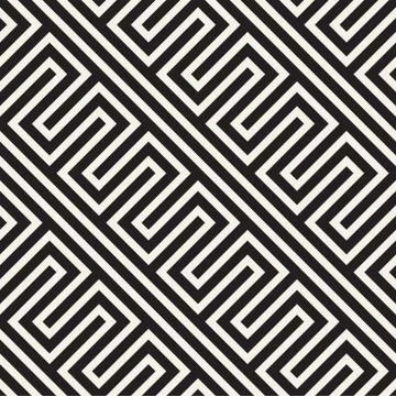 Abstract geometric pattern with stripes, lines. Seamless vector background. B Stock Illustration