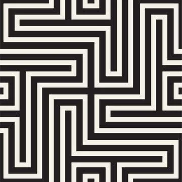 Abstract geometric pattern with stripes, lines. Seamless vector background. B Stock Illustration