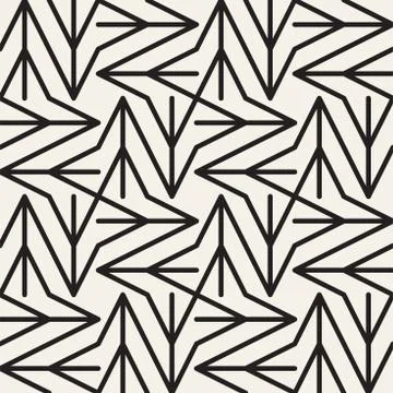 Abstract geometric pattern with stripes, lines. Seamless vector background. B Stock Illustration