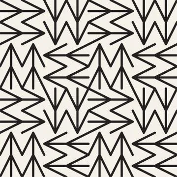 Abstract geometric pattern with stripes, lines. Seamless vector background. B Stock Illustration