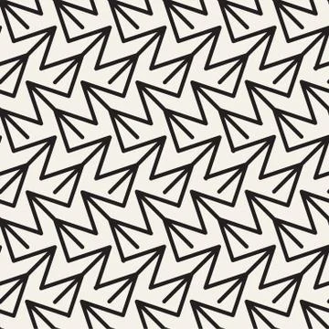 Abstract geometric pattern with stripes, lines. Seamless vector background. B Stock Illustration